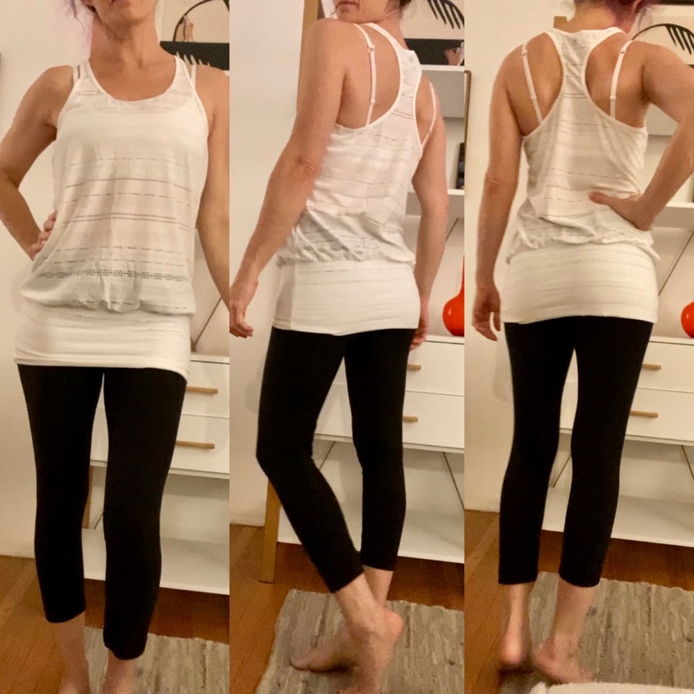 Prana Racerback Eyelet Lace Tank